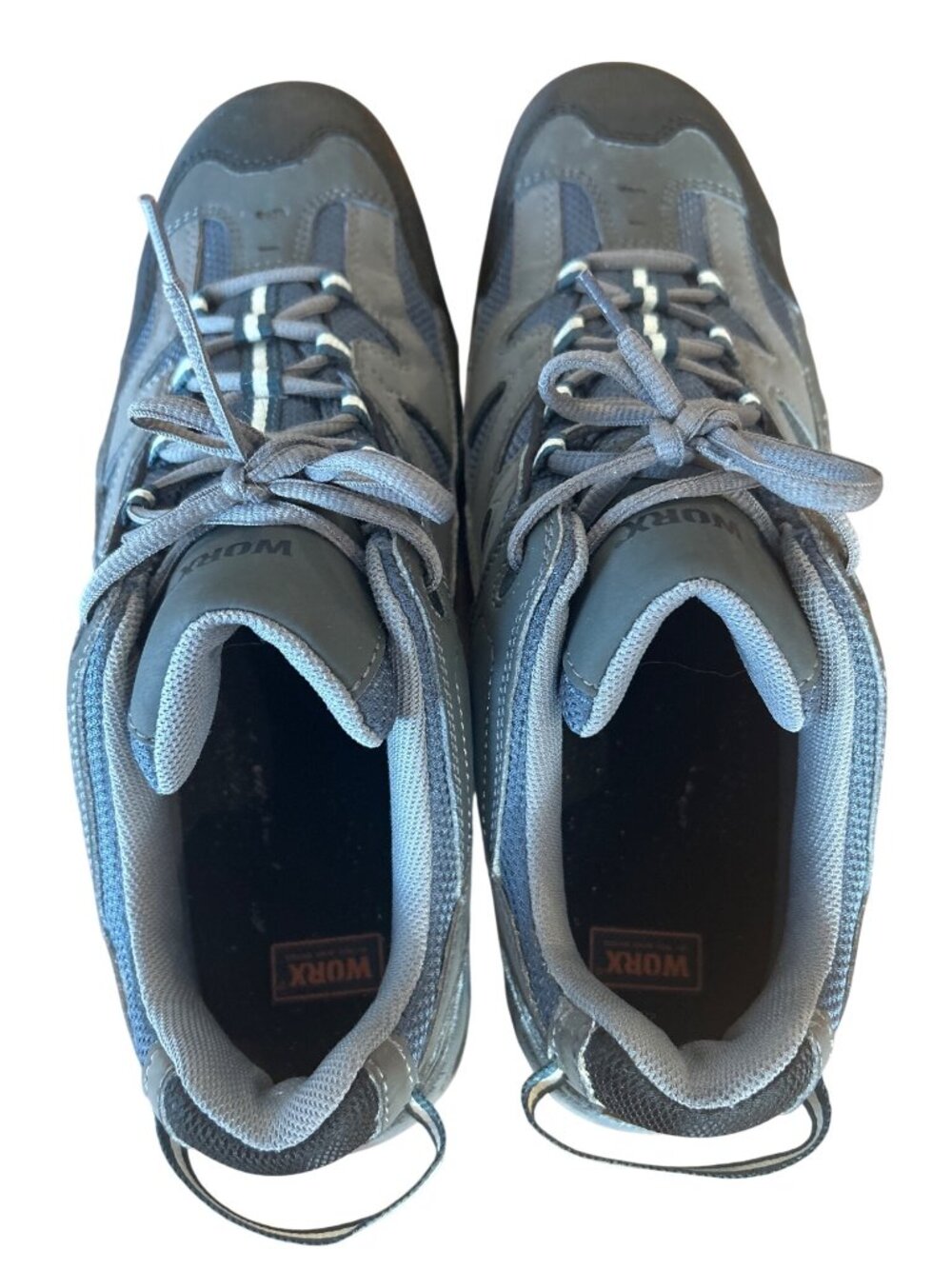 Worx Red Wing Safety Toe Work Shoes Sneakers Gray Blue Men's 14W2 EH Lightweight - Picture 9 of 11